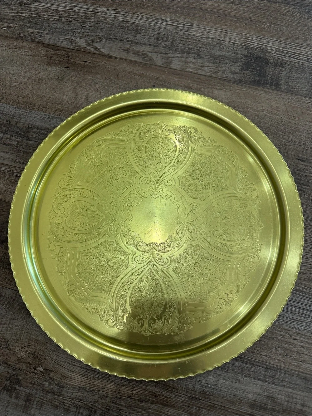 Gold Decorative Serving Tray - Home Dining